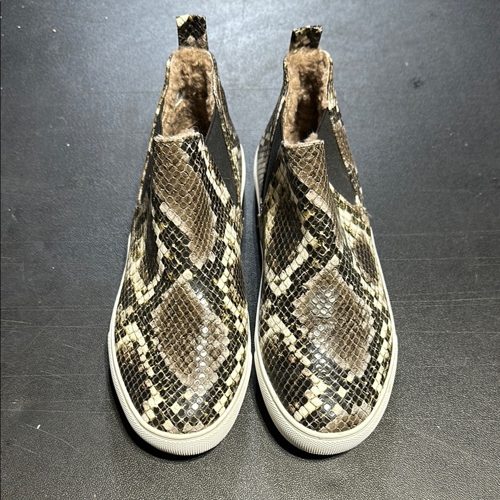 Dolce Vita Snake Print Ankle Boots